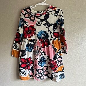 Hanna Andersson long sleeve dress 100% cotton size 110cm/size 5 youth